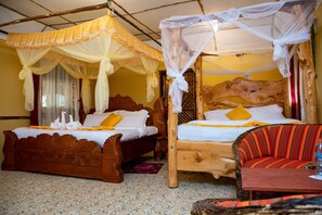 Basic Double Room | Free cribs/infant beds, travel crib, bed sheets - Masai Mara Explore Camp (Narok)