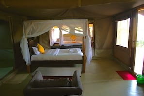 Basic Double Room | Free cribs/infant beds, travel crib, bed sheets - Masai Mara Explore Camp (Narok)