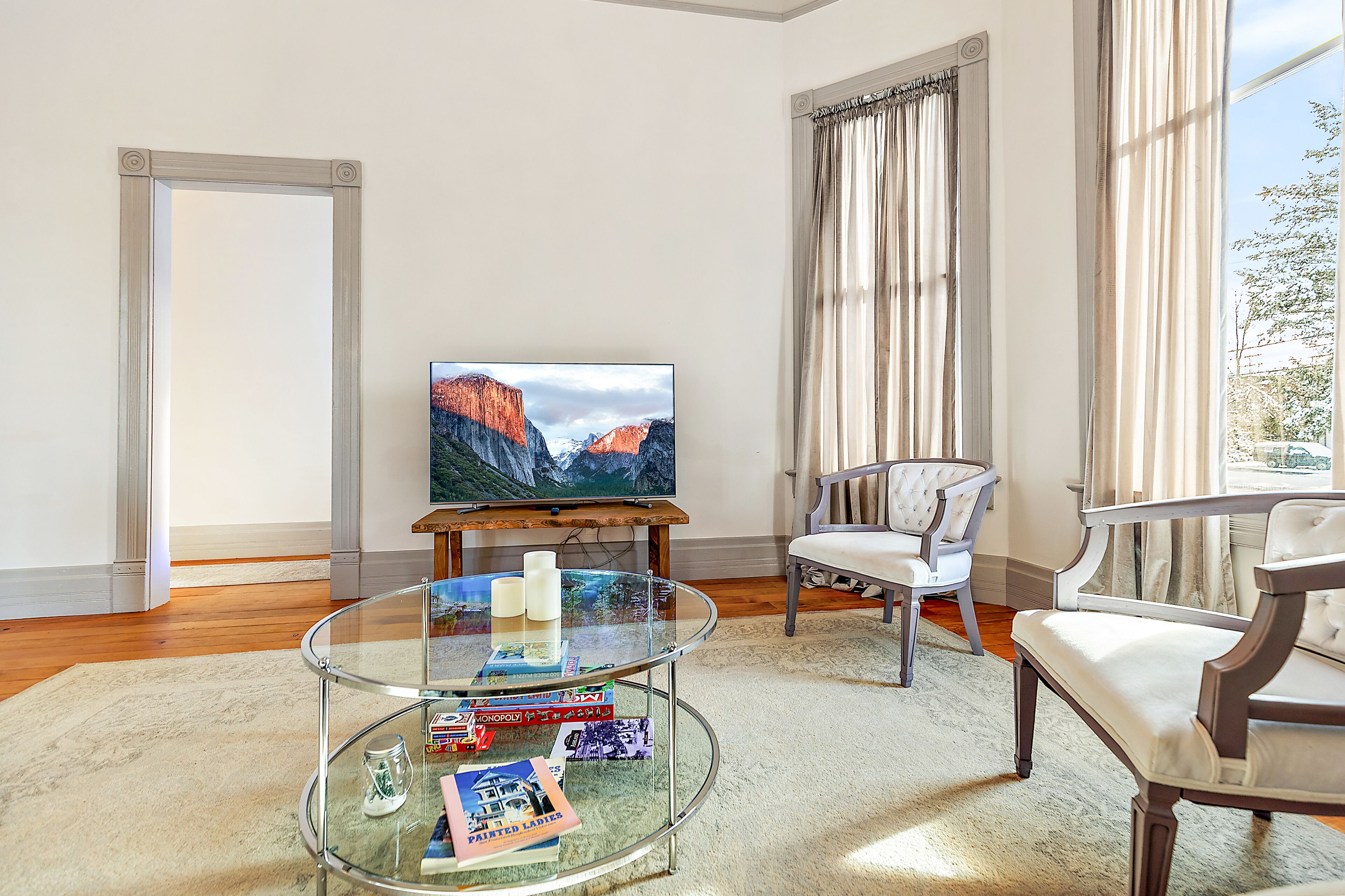 Luxury-Haus, 2 Schlafzimmer, Badewanne, zum Garten hin | Wohnbereich