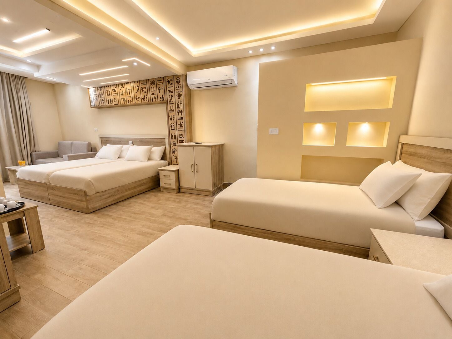 Egyptian cotton sheets, premium bedding, pillowtop beds, minibar