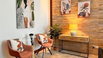 Apartemen Comfort, 3 kamar tidur, dapur, pemandangan samudra | Area keluarga | Smart TV, Netflix, dan layanan streaming