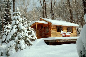 Exterior - Cozy Bunkhouse and Creekside Sauna Cabin next to the National Forest.  (New Castle)