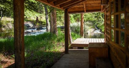 Cozy Bunkhouse and Creekside Sauna Cabin next to the National Forest.