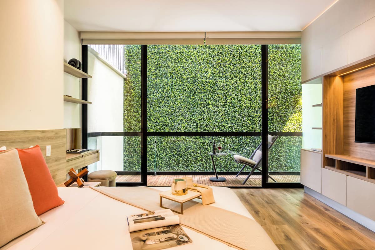 Jr. Studio with a Private Balcony | Premium bedding, in-room safe, individually decorated