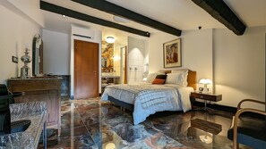 Deluxe Room, 1 Queen Bed, Pool View | Frette Italian sheets, premium bedding, individually decorated - La Galante  (Faugeres)