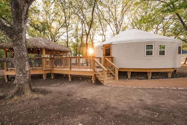Welcome to the "Hoot Owl" Yurt at River Yurt Village and RV Park!