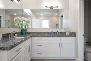 Shower, hair dryer, towels, soap - Luxury Scottsdale Home, walk to Old Town
 (Scottsdale)