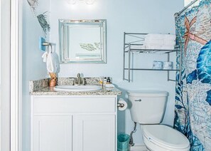 Hair dryer, towels
