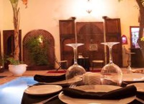 Dining - Wonderfull Riad in the heart of Marrakech up to 28 People with all comfort  (Marrakesh,)