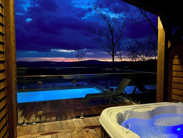 Una piscina climatizada