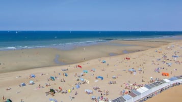 Vlak bij het strand