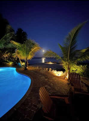 A heated pool