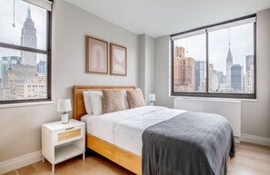 2 slaapkamers, een strijkplank/strijkijzer, wifi, beddengoed