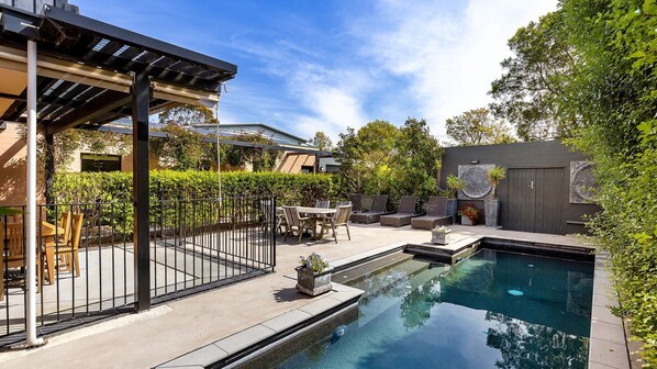 A heated pool