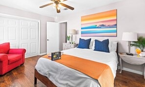 2 soverom, strykejern/-brett, wi-fi (inkludert) og sengetøy