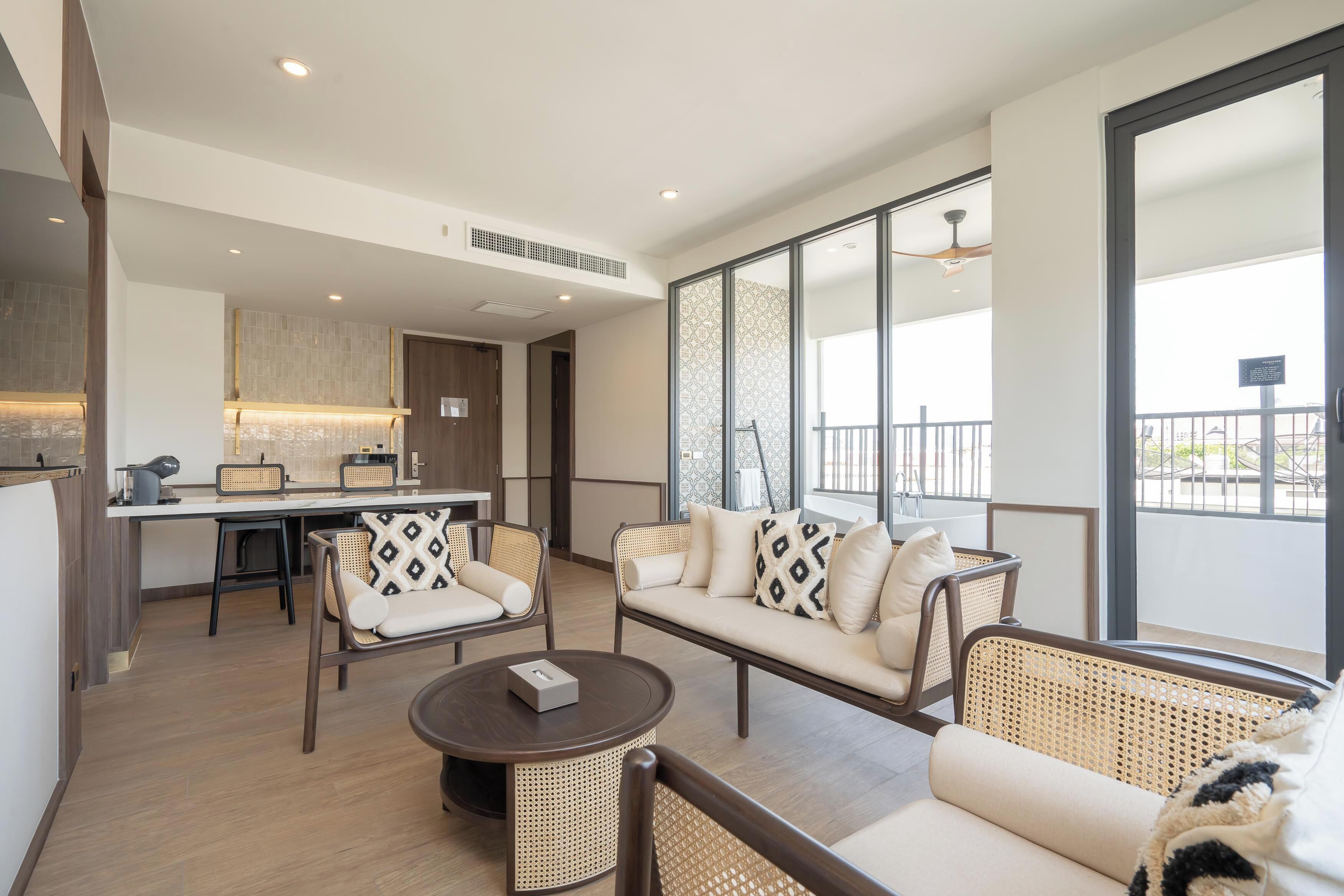 Presidential Suite | Living area | 42-inch Smart TV with cable channels