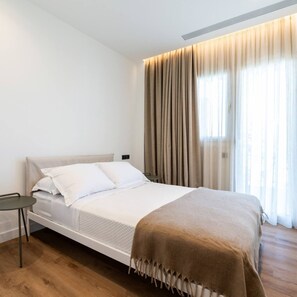 2 bedrooms, iron/ironing board, free WiFi, bed sheets - 2-BD Luxury Apt  Sea View Balcony near the beach (Voula)