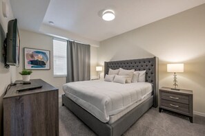 2 bedrooms, iron/ironing board, travel cot, WiFi