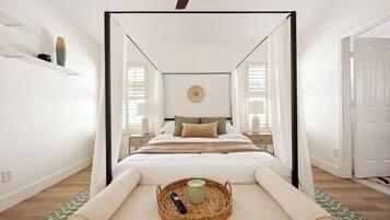 3 sovrum, skrivbord, strykjärn/strykbräda och resesäng