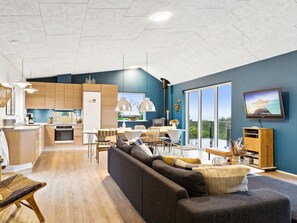 TV, DVD player, foosball