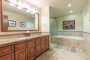 Bathtub, hair dryer, towels