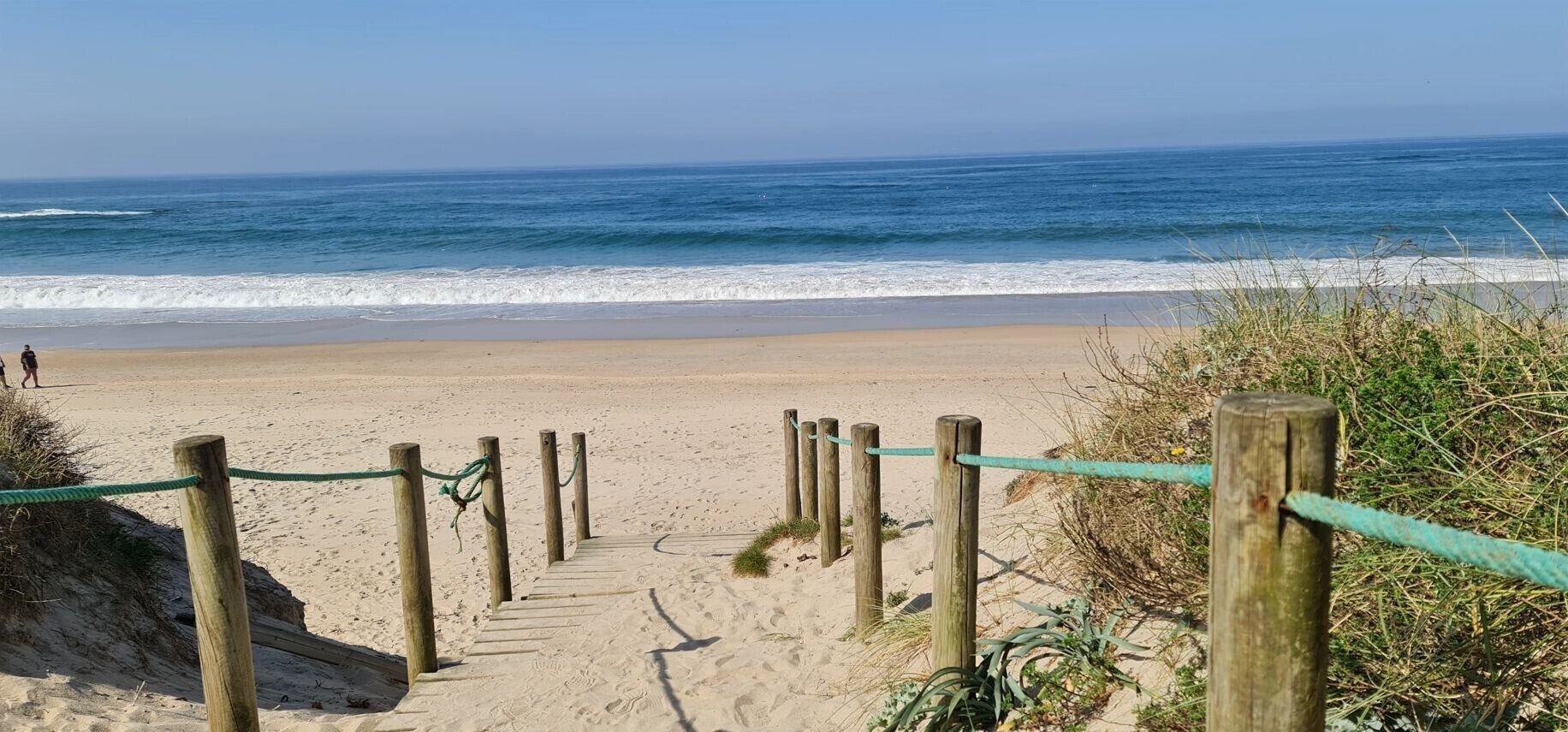 Vlak bij het strand