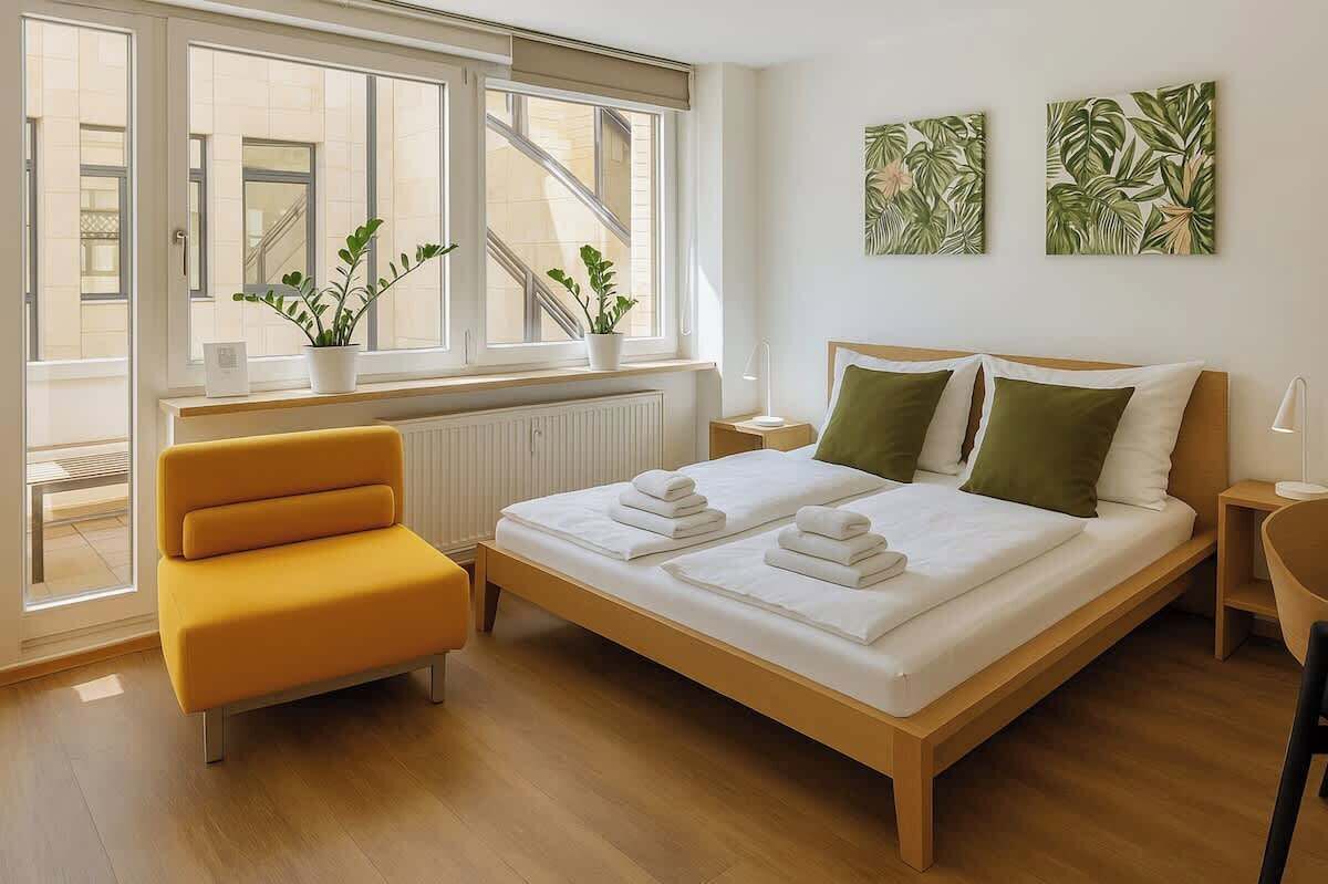 1 chambre, fer et planche à repasser, Wi-Fi, draps fournis