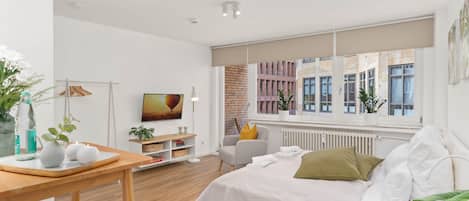 1 chambre, fer et planche Ă repasser, Wi-Fi, draps fournis