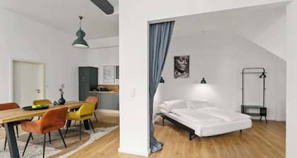 MEL&BENS Loft 1+2 for 8 P. | terrace | sauna | Design | Weserstadion
