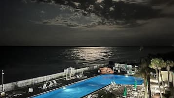 Et oppvarmet basseng