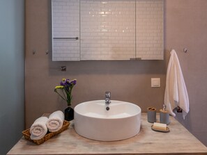 Hiustenkuivaaja, pyyhkeet, saippua, vessapaperi