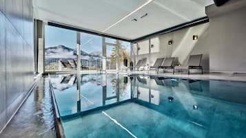 Indoor pool, a heated pool