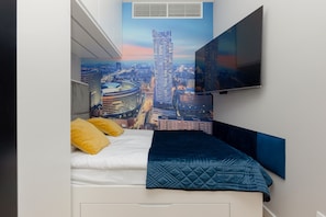 1 quarto, roupa de cama