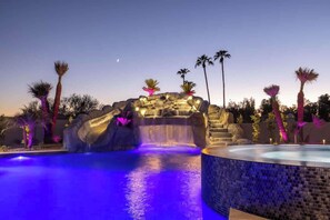 Pool - HÓZHÓ Riviera Oasis | Pool, Pickleball & Slide Fun (Scottsdale)