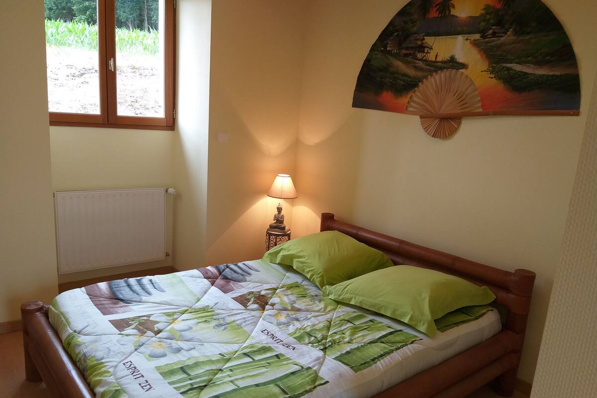 Habitación doble, baño privado (Lyonnaise) | 1 dormitorio, decoración individual, mobiliario individual y wifi gratis