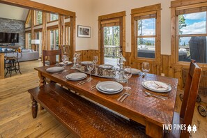 Dining - Luxury 4BR Beehive Basin Home | Hot Tub, Mountain Views & Sleeps 13 (Big Sky)