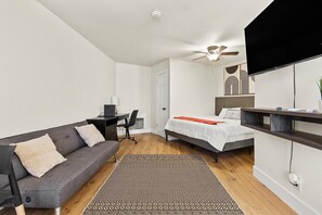 Desk, iron/ironing board, free WiFi, bed sheets