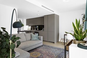 Basic Apartment, 1 King Bed | Living area | TV - Gorgeous Clapham Flat (London)
