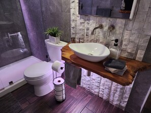 Bathroom - Hyde Park cozy "Chic Rustic" apartment 1 Mile from downtown - Private backyard (Tampa)