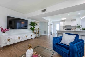 Smart TV, table football, ping pong