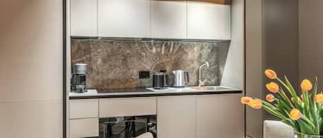 Apartment (1 Bedroom) | Private kitchenette | Microwave, oven, stovetop, dishwasher