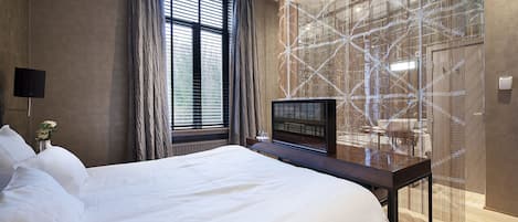 Superior-Doppelzimmer | Zimmersafe, individuell dekoriert, individuell eingerichtet