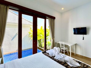 3 bedrooms, desk, laptop workspace, free WiFi - Arjuna Villa Apartico (Kutuh)