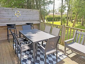 Outdoor dining - 3 bedroom accommodation in Otterburn near Bellingham (Otterburn near Bellingham)