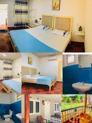 Basic Triple Room | Bed sheets - Leoni Mirissa (Mirissa)