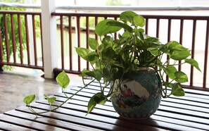 Chambre, 1 chambre, fumeurs, balcon | Restauration extérieure