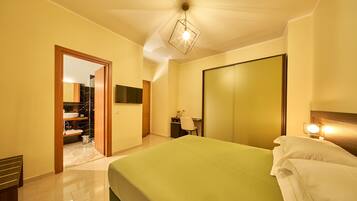 Camera Deluxe con terrazzo privato e vista mare Jumenta | 1 slaapkamer, Italiaanse Frette-lakens, luxe beddengoed