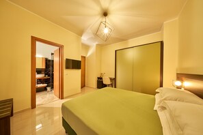 Camera Deluxe  con terrazzo privato e vista mare Jumenta | Sábanas italianas Frette, ropa de cama de alta calidad y edredón 