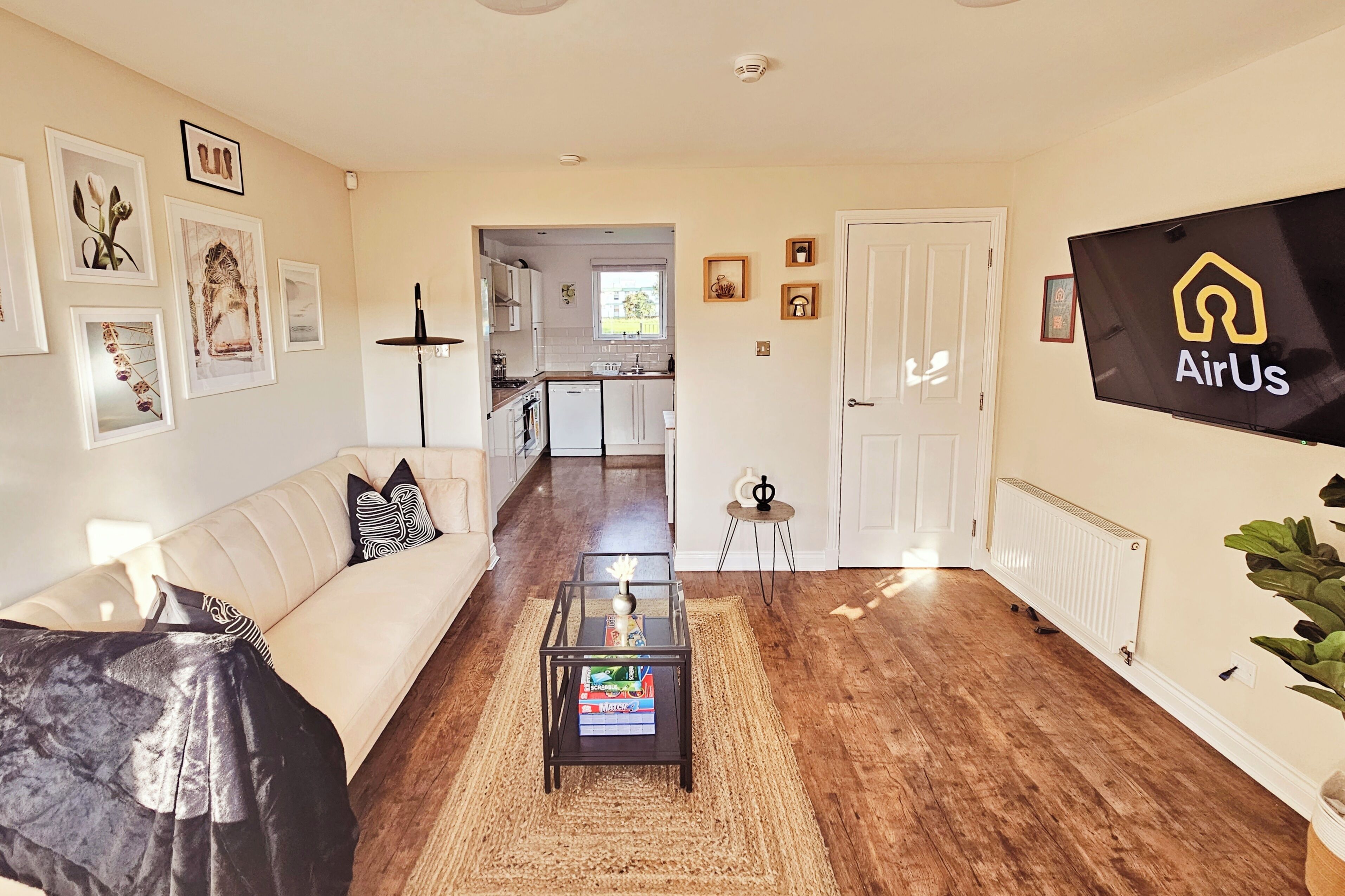 House | Living area | 55-inch Smart TV with digital channels