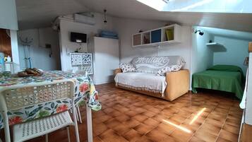 Iron/ironing board, travel crib, free WiFi, bed sheets